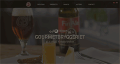 Desktop Screenshot of gourmetbryggeriet.dk